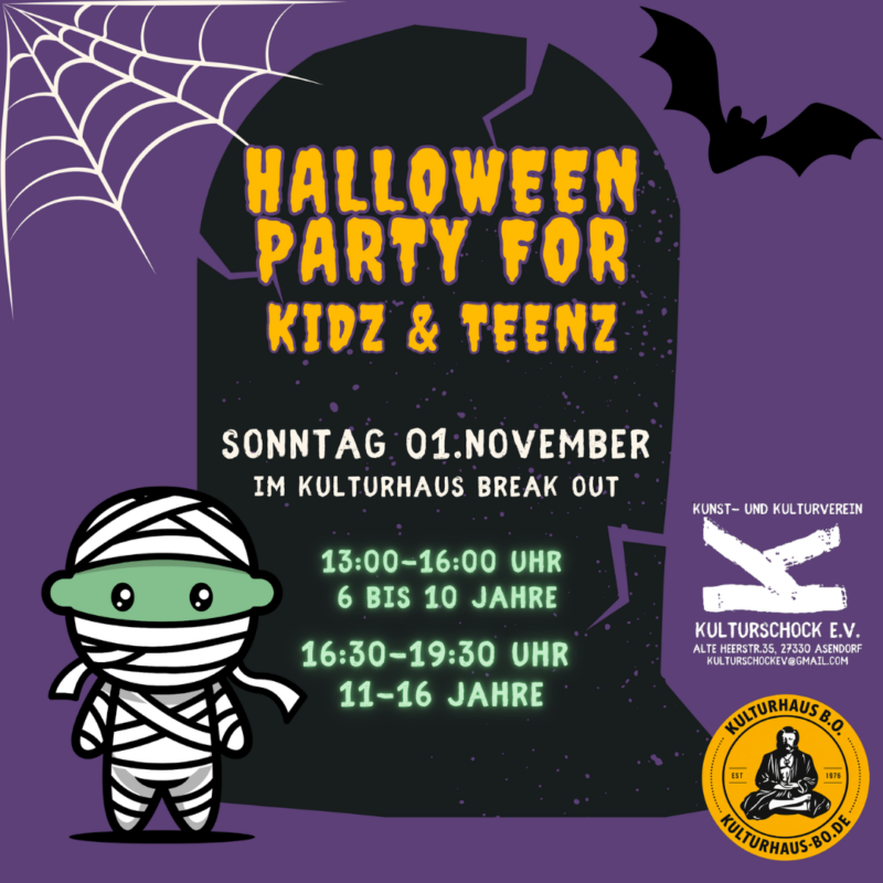 HALLOWEEN PARTY FOR KIDZ & TEENZ