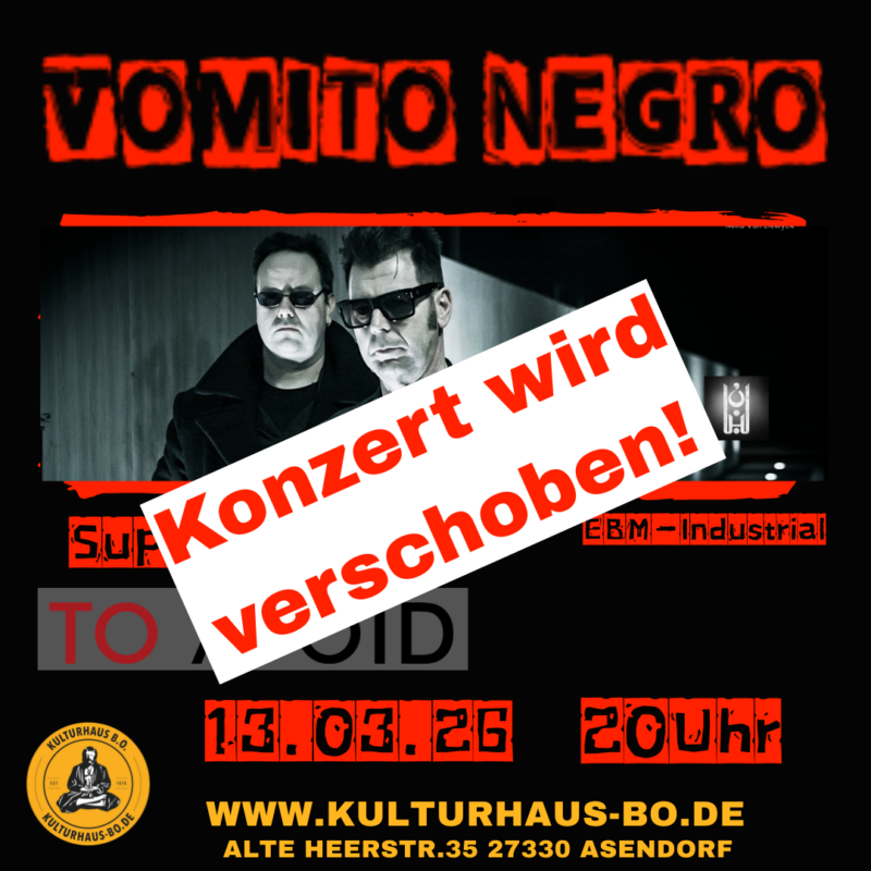 VOMITO NEGRO (BE) - Konzert wird verschoben