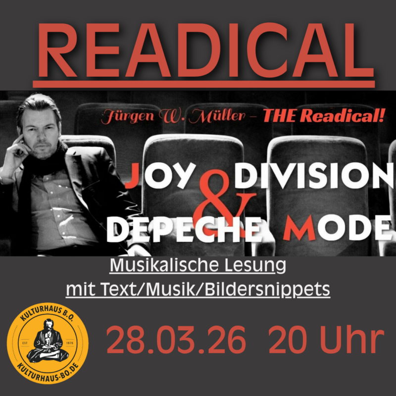 READICAL – Musikalische Lesung zu Joy Division & Depeche Mode
